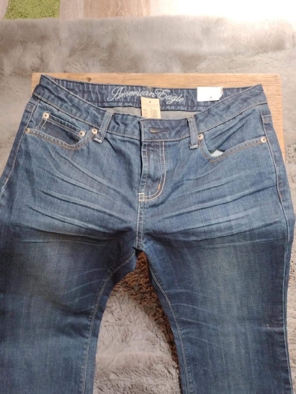 American Eagle Outfitters Original 77 Straight Leg Blue Jeans
